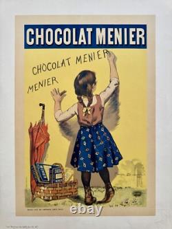 CHOCOLAT MENIER 1896 Planche Lithographiée No 47 des Maîtres de l'Affiche