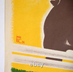 CONCOURS HIPPIQUE INTERNATIONAL NICE Jean Luc, Affiche litho 1959 Vintage poster