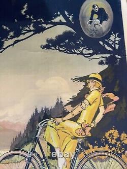 CYCLES GUYOT Affiche Ancienne 80x120 Marque Suisse Vélo