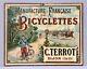 Cycles Terrot Manufacture Française De Bicyclettes Dijon/ Panonceau Lithographié