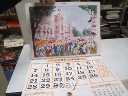 Ca216 Calendrier Ancien Air France 1954 Luc Marie Bayle Pierre Pages Rare