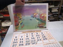 Ca216 Calendrier Ancien Air France 1954 Luc Marie Bayle Pierre Pages Rare