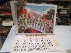 Ca216 Calendrier Ancien Air France 1954 Luc Marie Bayle Pierre Pages Rare