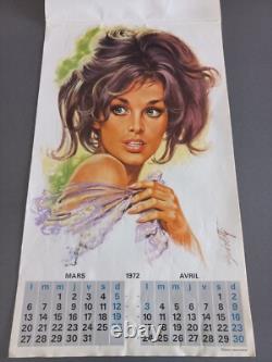Calendrier PIN UP 1972 Illustré Par Giulio BERTOLETTI Calendrier Jean Lavigne