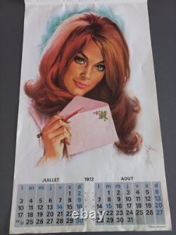 Calendrier PIN UP 1972 Illustré Par Giulio BERTOLETTI Calendrier Jean Lavigne