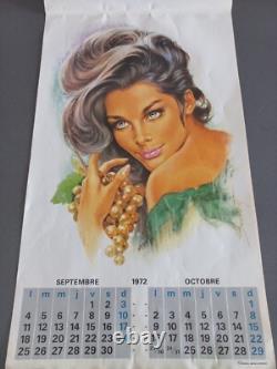 Calendrier PIN UP 1972 Illustré Par Giulio BERTOLETTI Calendrier Jean Lavigne