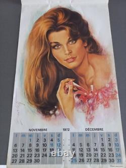 Calendrier PIN UP 1972 Illustré Par Giulio BERTOLETTI Calendrier Jean Lavigne