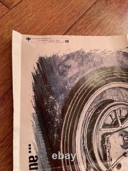 Caran d'Ache/Affiche publicitaire/Moto Yamaha/Sonauto/350 CC/Affiche moto