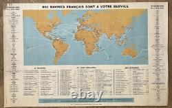 Carte Des Lignes Des Compagnies Française 1950