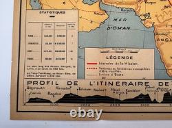 Carte Magnifique Croisière Jaune Citroën 1931 Asie Dossier Complet Super État