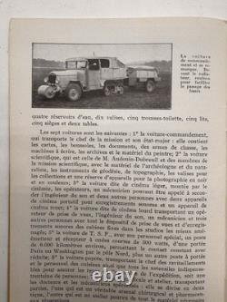 Carte Magnifique Croisière Jaune Citroën 1931 Asie Dossier Complet Super État