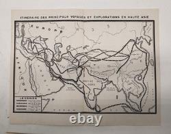 Carte Magnifique Croisière Jaune Citroën 1931 Asie Dossier Complet Super État