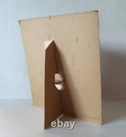 Carton Pub Huile Solaire Umbria Gagnez la Renault Dauphine 1956 Pin up