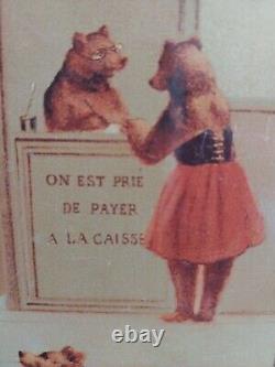 Carton Publicitaire Busc A L'ours, Fin Xixème, Imprimerie Pacon, Paris/tbe
