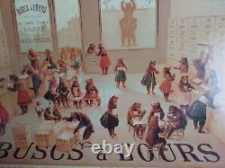 Carton Publicitaire Busc A L'ours, Fin Xixème, Imprimerie Pacon, Paris/tbe