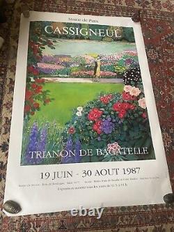 Cassigneul. Affiche originale. 1987 Bagatelle. 120 X 170 cm