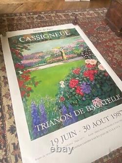 Cassigneul. Affiche originale. 1987 Bagatelle. 120 X 170 cm