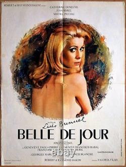 Catherine Deneuve BELLE DE JOUR (1967) Luis Buñuel Affiche Originale 60x80