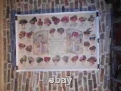 Chapellerie Ete 1908 Louis Hirsch A Paris Affiche Ancienne