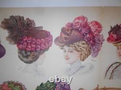 Chapellerie Ete 1908 Louis Hirsch A Paris Affiche Ancienne