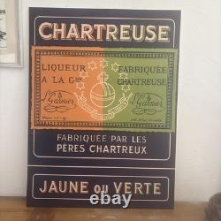 Chartreuse Affiche Publicitaire Format XXL Sur Carton Plume Rigide
