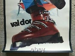 Chaussures de ski Val d'Or/shoes Affiche ancienne/original poster 1970's