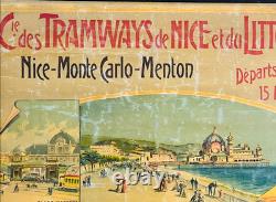 Cie des Tramways de Nice et du Littoral Nice Monte-Carlo Menton. Départs t