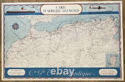 Compagnie Générale Transatlantique, Affiche Ancienne, Afrique Du Nord
