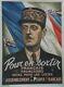 De Gaulle / R. P. F. 1947 Affiche Originale Entoilée Litho M. Deguelche 1944