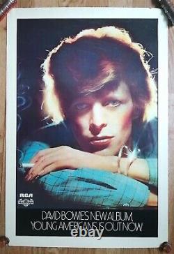 David Bowie Young Americans Affiche Promo Originale Très Rare 1975