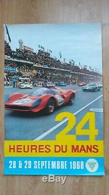 Deux affiches originales 24 heures du Mans 1968