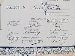 Diplôme D'honneur, Expo Internationale De Bruxelles 1904 Ch. Michelin, Brasserie