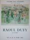 Exposition Raoul Dufy / 40 Courses Affiche Originale Entoilée Litho 57x77cm