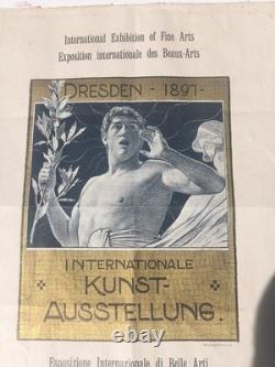 Éblouissante Ancienne Affiche Art Nouveau 1897
