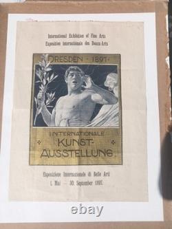 Éblouissante Ancienne Affiche Art Nouveau 1897
