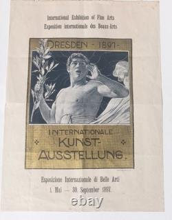Éblouissante Ancienne Affiche Art Nouveau 1897