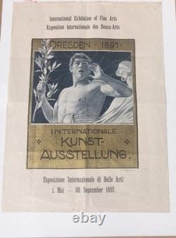 Éblouissante Ancienne Affiche Art Nouveau 1897