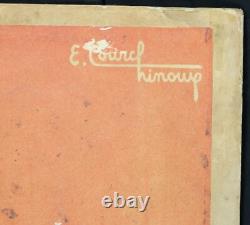 Edouard COURCHINOUX (1891-1968) Affiche publicitaire Bonbons Père Antonio 95x65