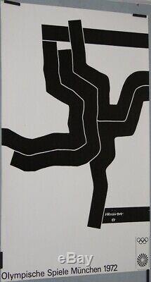 Eduardo CHILLIDA Munich jeux olympiques 1972 Munchen 102 x 64 cm affiche ETAT
