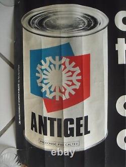 Elf Ancienne Affiche Publicitaire Elf Antigel Preconise Par Caltex Avas