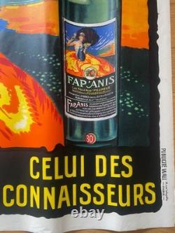 Fap Anis Original Vintage Liquor Poster c1920 by Maurice Delval