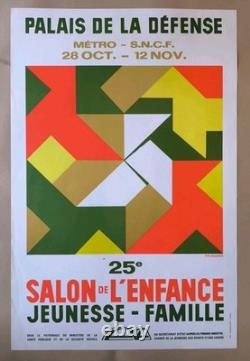 Fix Masseau 70's Affiche 25è Salon de l'Enfance Paris