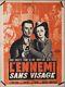 Fourastie Affiche Ancienne L'ennemi Sans Visage Louise Carletti Film 1946