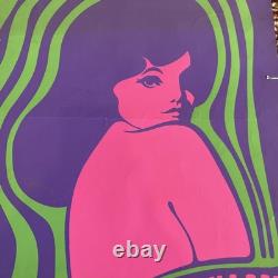 GILLES MONET Affiche Originale YARDLEY Shado 1960 Psychédélique Mod Pop ABÉTAT