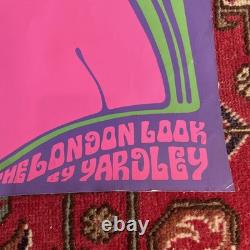 GILLES MONET Affiche Originale YARDLEY Shado 1960 Psychédélique Mod Pop ABÉTAT