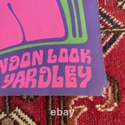 GILLES MONET Affiche Originale YARDLEY Shado 1960 Psychédélique Mod Pop ABÉTAT