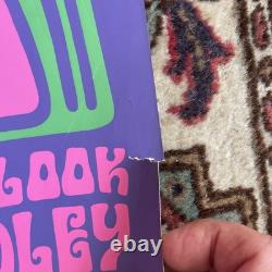 GILLES MONET Affiche Originale YARDLEY Shado 1960 Psychédélique Mod Pop ABÉTAT