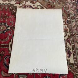GILLES MONET Affiche Originale YARDLEY Shado 1960 Psychédélique Mod Pop ABÉTAT