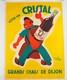 Grande Affiche Ancienne C 50 Vins Christal De Dijon Robys Entoilée Bon état