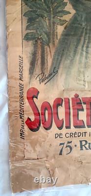 Grande Affiche Ancienne Ste Marseillaise Emprunt Liberation 1918 Perbural